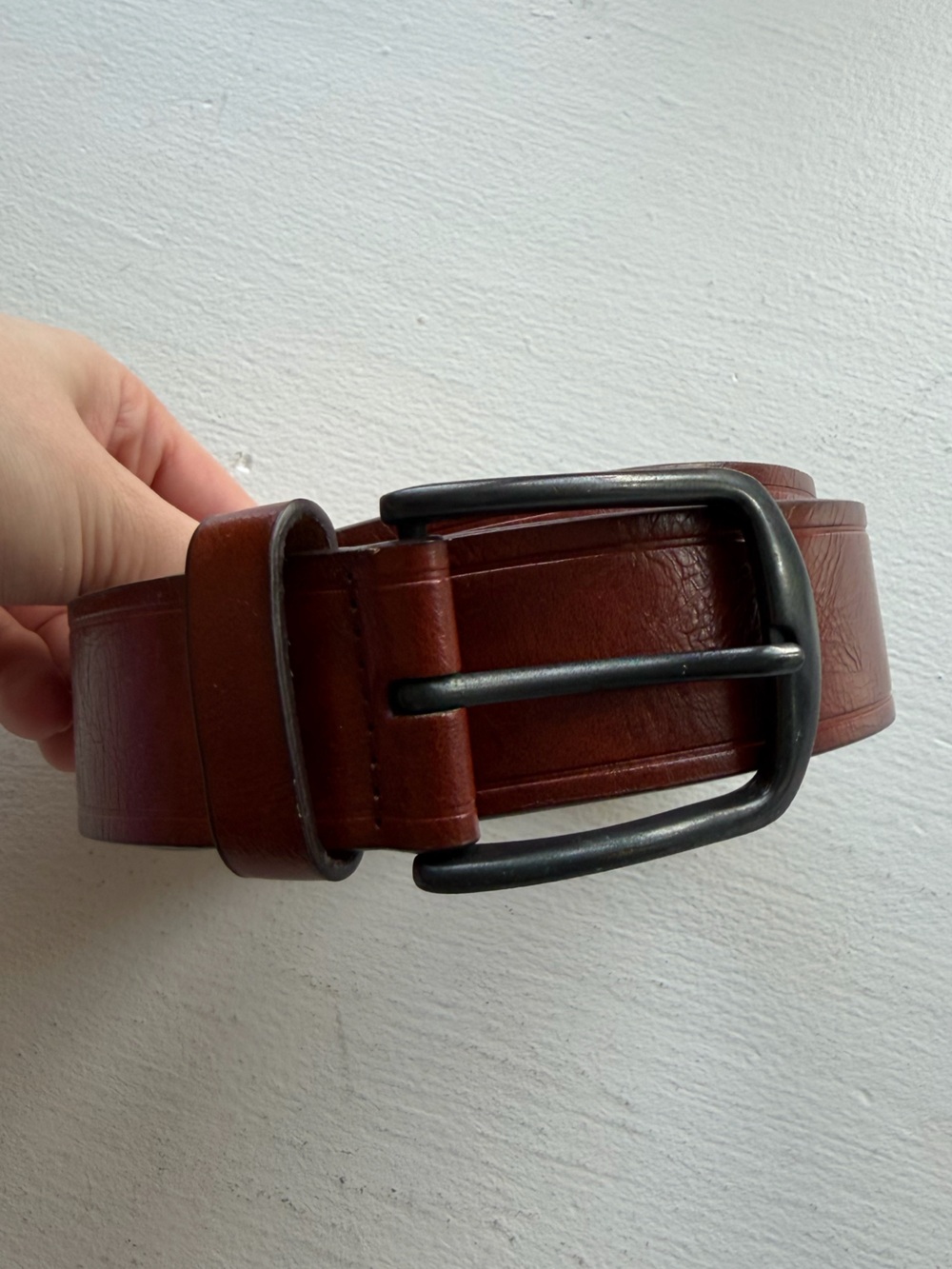 Gap Men’s Brown Faux Leather Belt Size 32